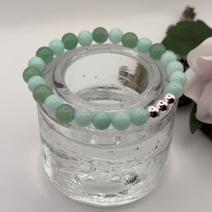 AVENTURIINI GREEN - Vihreä Onnen Rannekoru 17-18cm