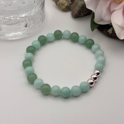 AVENTURIINI GREEN - Vihreä Onnen Rannekoru 17-18cm