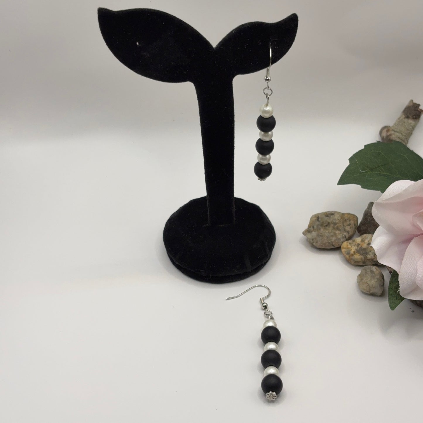 BLACK STONE Earrings - Black Stone