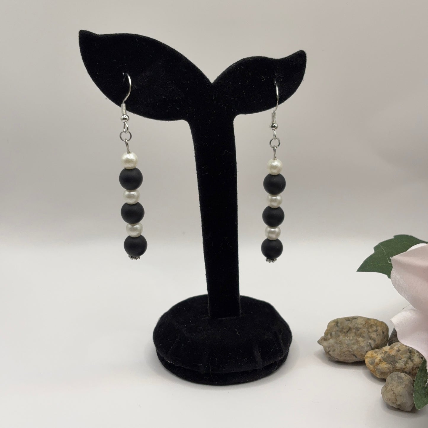 BLACK STONE Earrings - Black Stone