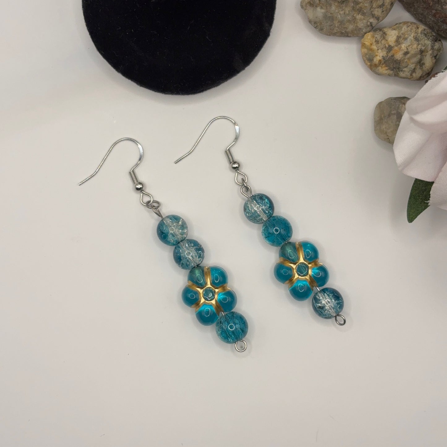 ABRA - earrings made of glass and acrylic