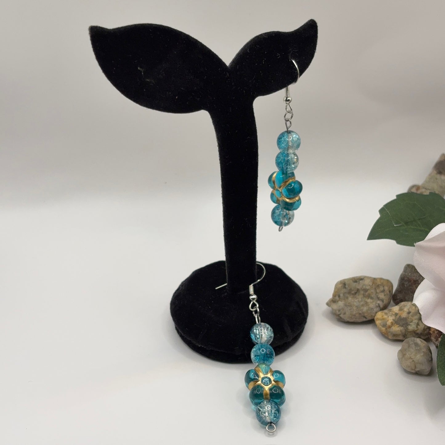 ABRA - earrings made of glass and acrylic