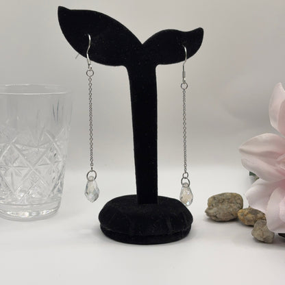 DROP Earrings - Glass 9cm
