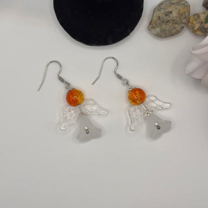 ANGEL Korvakorut - Lasi & Akryyli 5cm