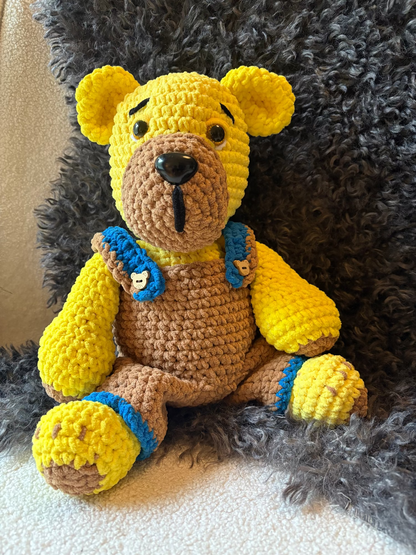 PUUHA-NALLE - Virkattu koristehahmo