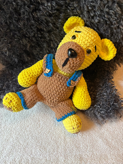 PUUHA-NALLE - Virkattu koristehahmo