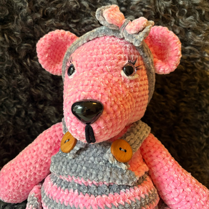 Nalle Hahmo - Perinteinen Virkattu Käsityöhahmo