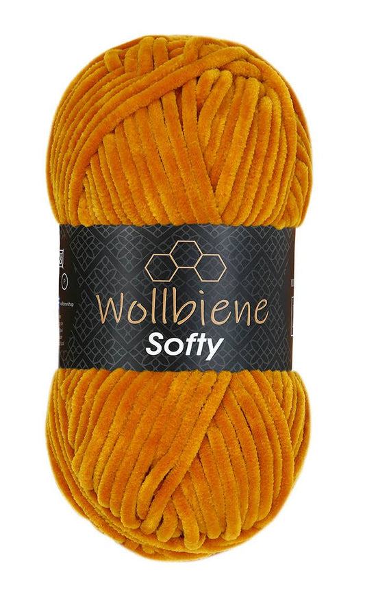 Wollbiene Softy Chenille Lanka 100g - Kulta 82