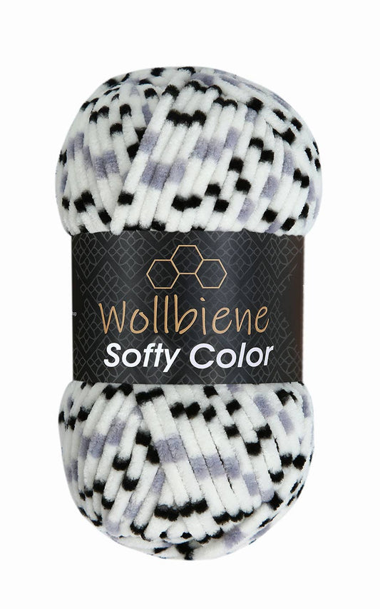 Wollbiene Softy Color Chenille Wool 100g - Pehmeä Neulonta Lanka
