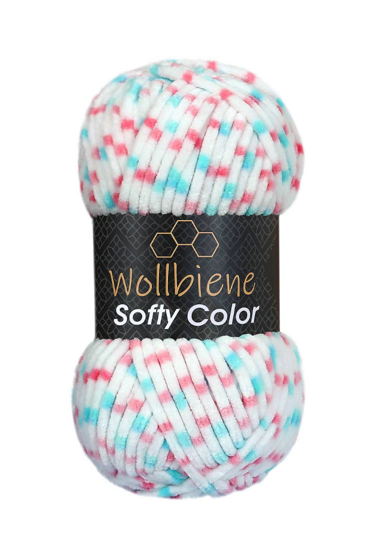 Wollbiene Softy Color Chenille Wool 100g - Pehmeä Neulonta Lanka
