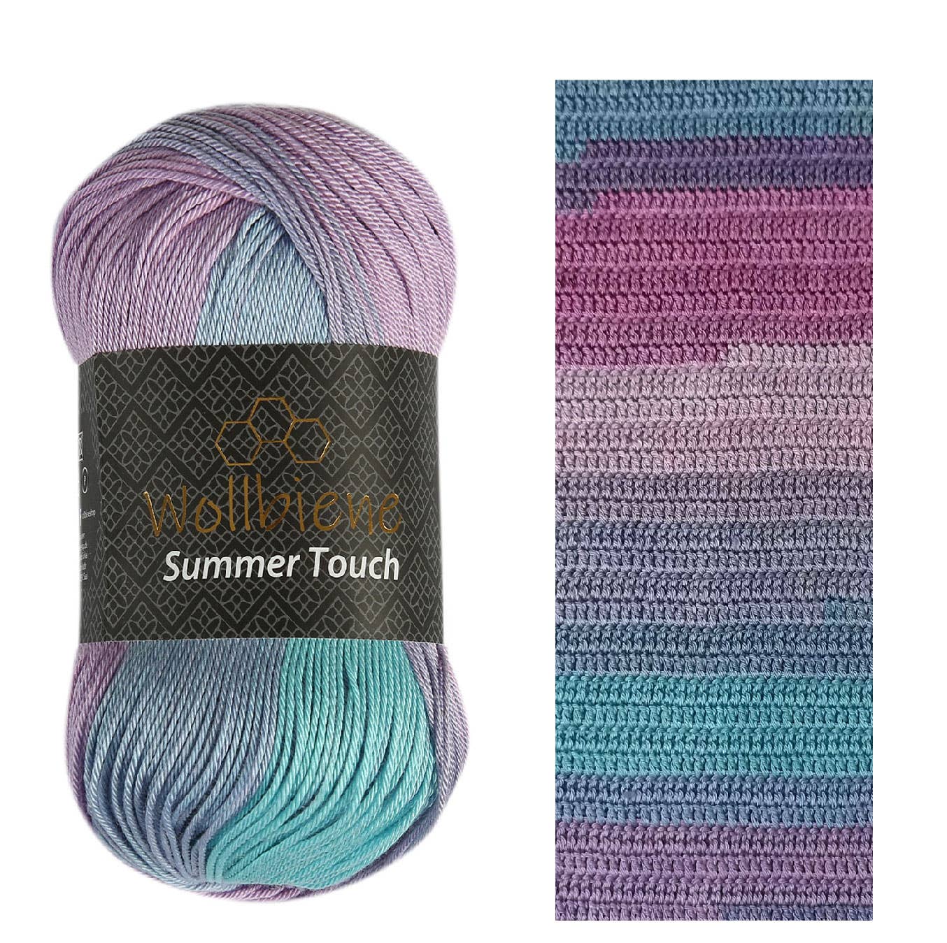 Wollbiene Summer Touch Batik 100g - Kaunis Väriliukuma Lanka