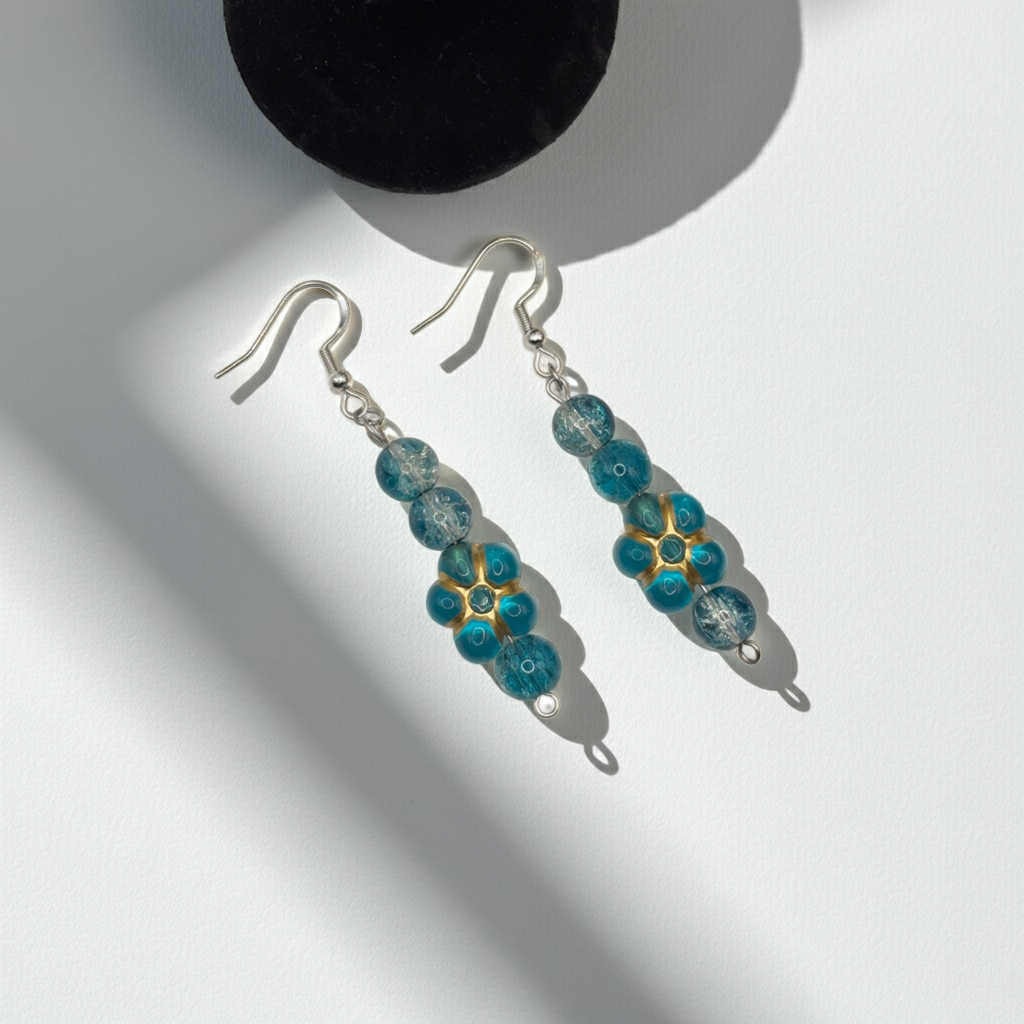ABRA - earrings made of glass and acrylic