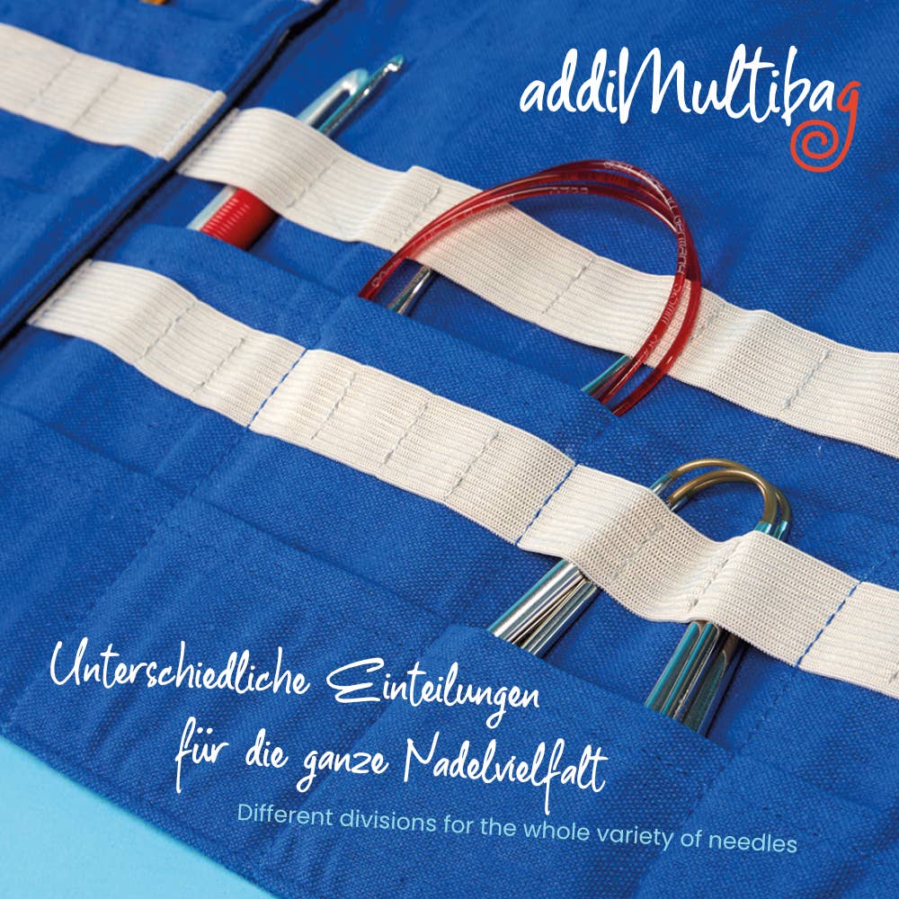 Addi Multibag Canvas Needle and Hook Case - Knitting Equipment Storage
