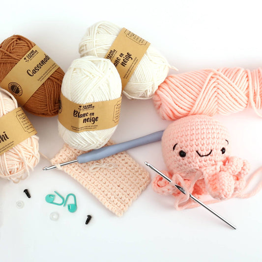 Graine Créative Valkoinen Puuvillalanka 27g n. 55m - Amigurumi