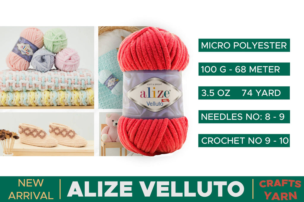 ALIZE Velluto - Pehmeä Samettilanka 100g