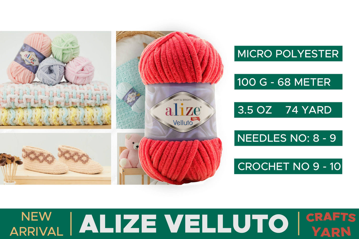 ALIZE Velluto - Pehmeä Samettilanka 100g