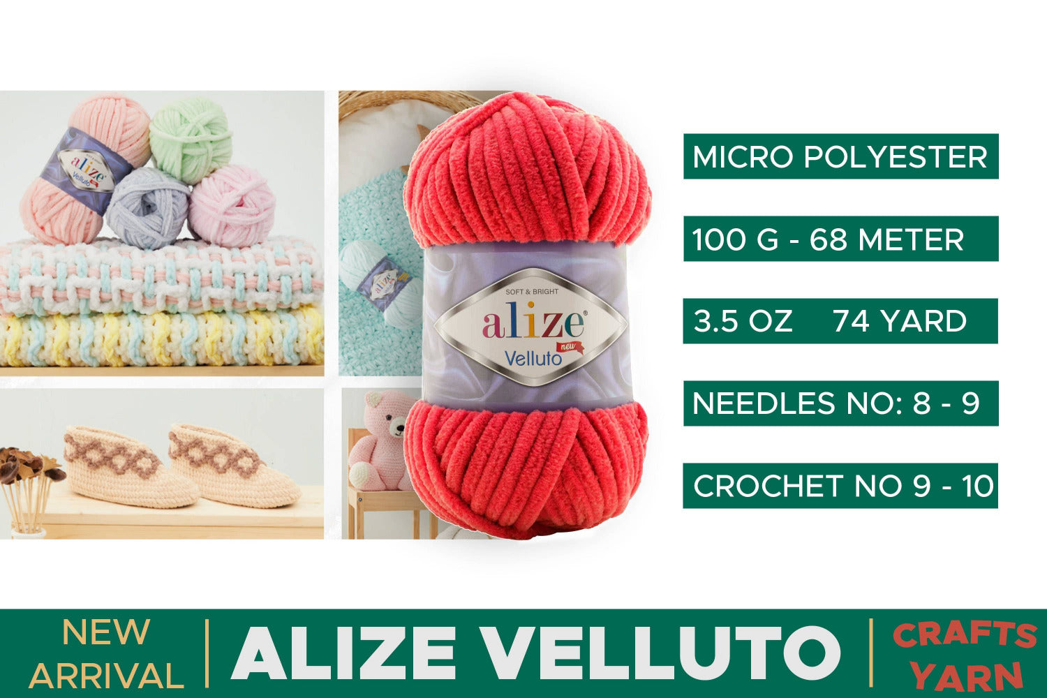 ALIZE Velluto - Pehmeä Samettilanka 100g