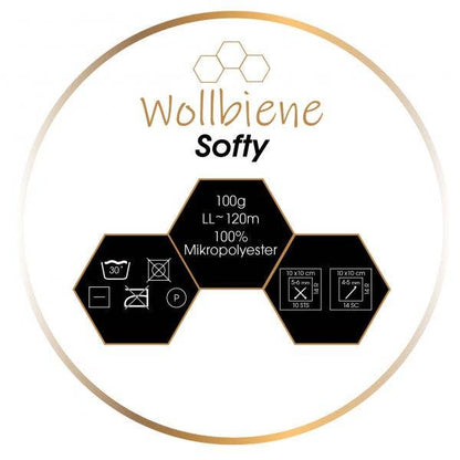 Wollbiene Softy Chenille Lanka 100g - Super Bulky Pehmeä Samettilanka