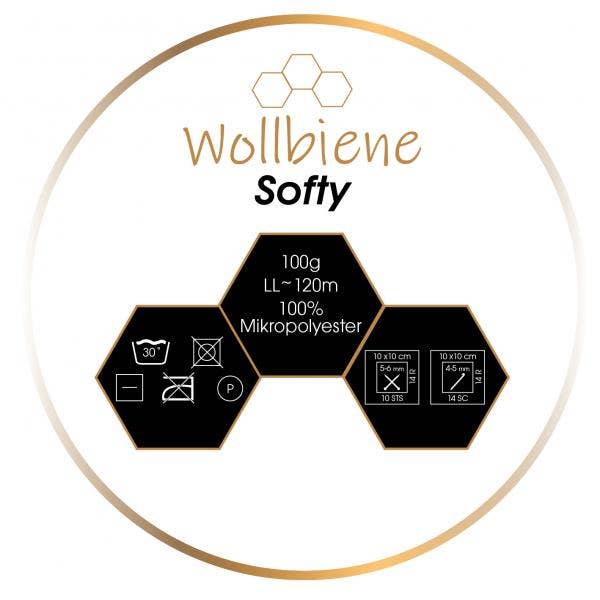 Wollbiene Softy Chenille Lanka 100g - Kulta 82