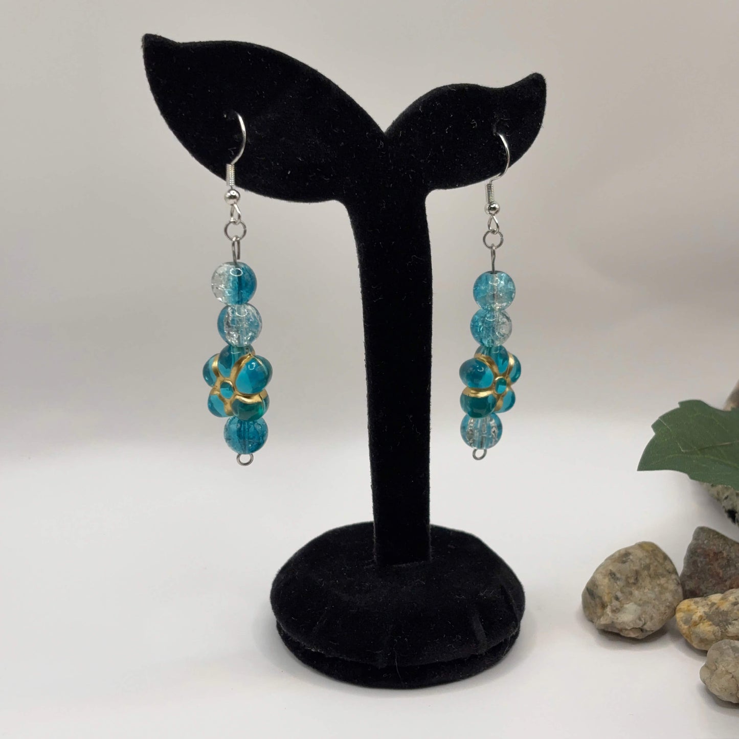 ABRA - earrings made of glass and acrylic